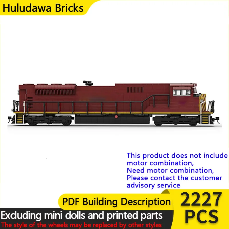 

Модель городского автомобиля MOC, строительные кирпичи SD90/43MAC, дизельный локомотив, модульная технология, сборка, детские игрушки, костюм, подарки, праздник