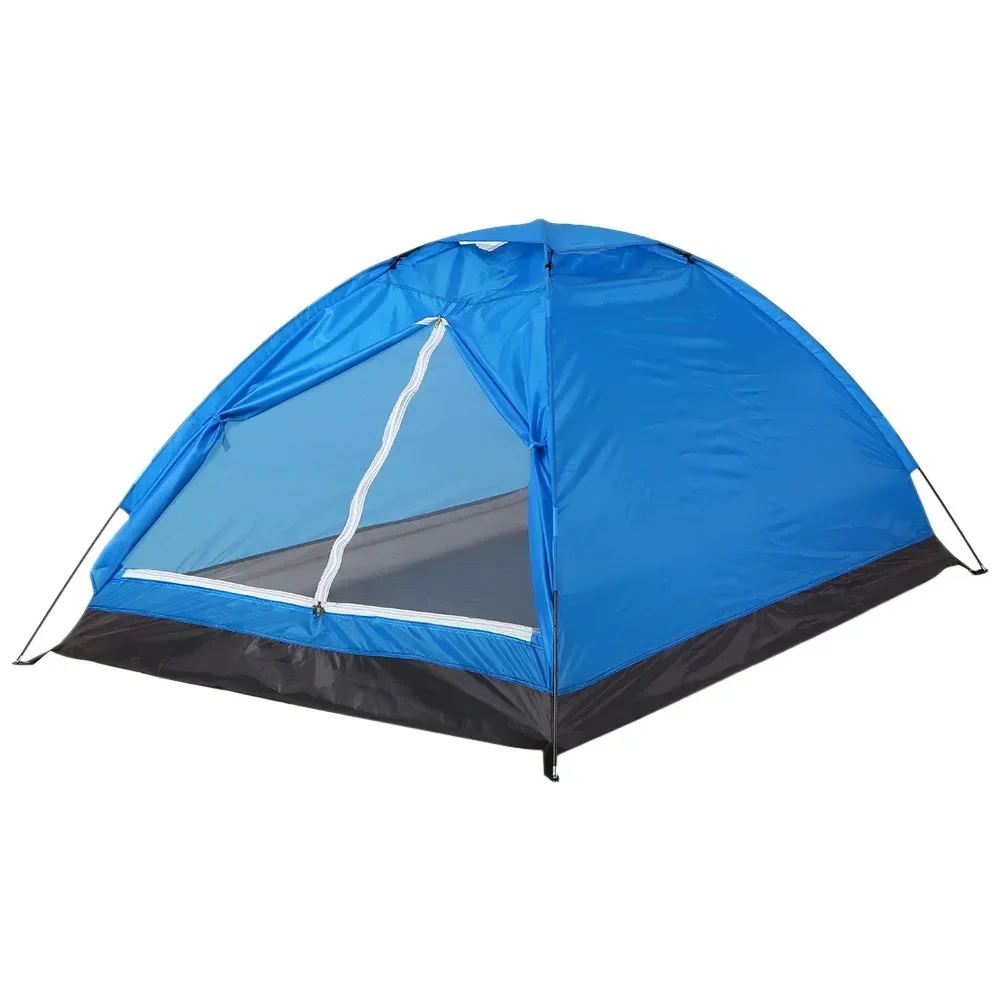 Ultralight 2-Person Dome Tent With Fiberglass Poles & Rain Fly Easy Setup Dual-Layer Camping Shelter Hiking Fishing Beach Trips