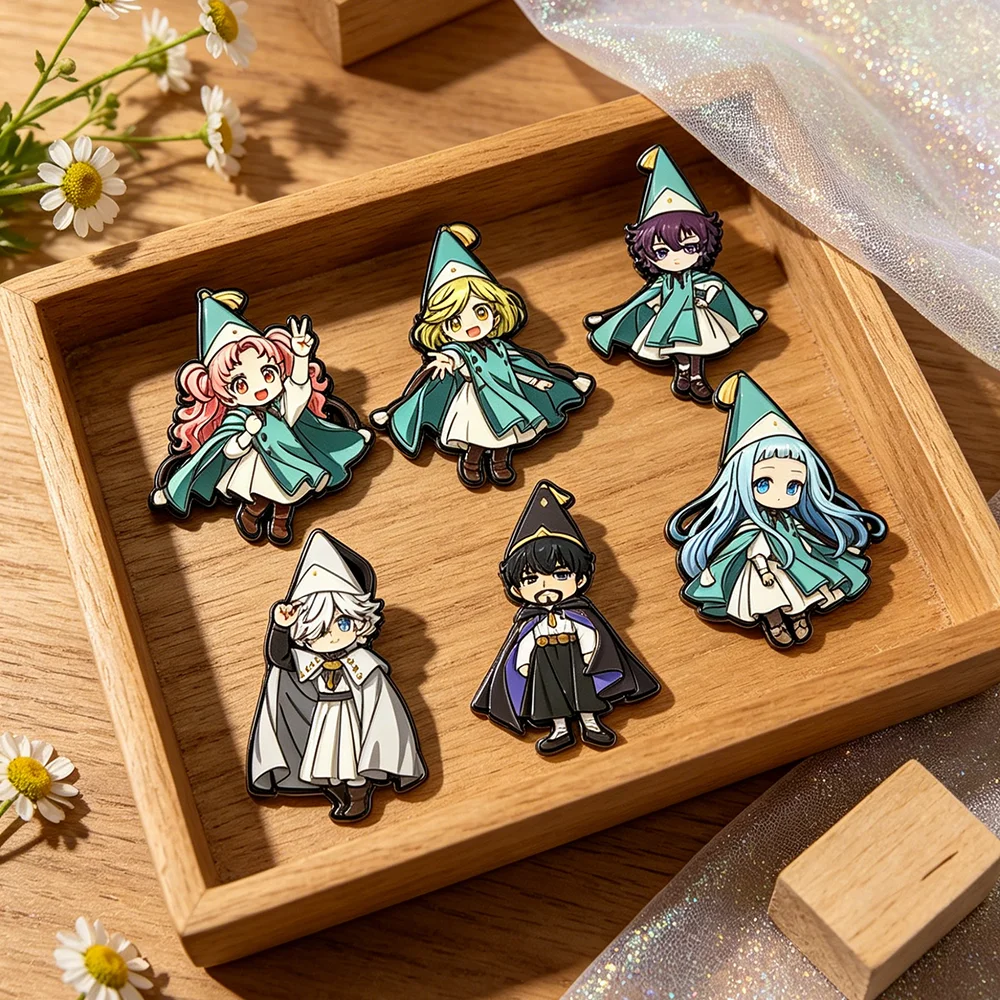 Witch Hat Atelier Enamel Pin Set - 6PCS Coco Agott Olruggio Richeh Anime Brooch Collection, Cute Chibi Badges for Backpacks