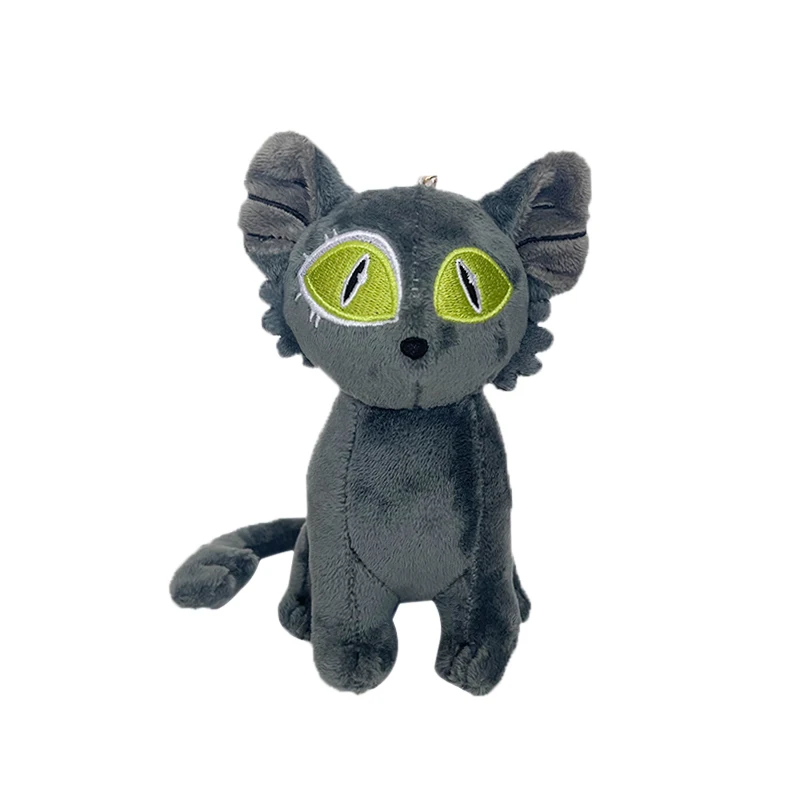 10CM Cute Anime Black and White Minister Cat Doll Plush Toy Cartoon Animal Doll Soft Plush Keychain Bag Decoration Birthday Gift