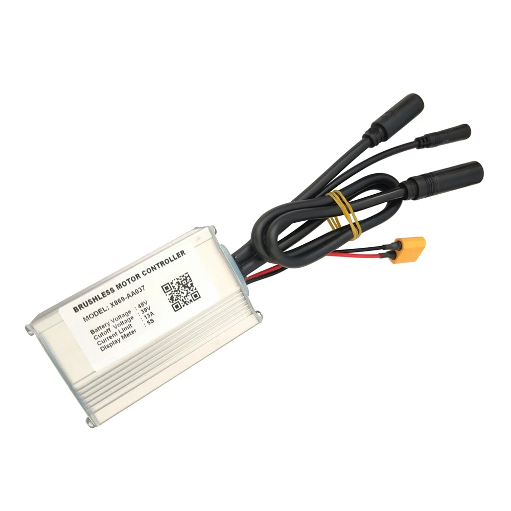 Ebike Brushless Motor Controller X869-AA037 48V13A Electric Bicycle Speed Controller ECU for 5S Protocol Display Screen