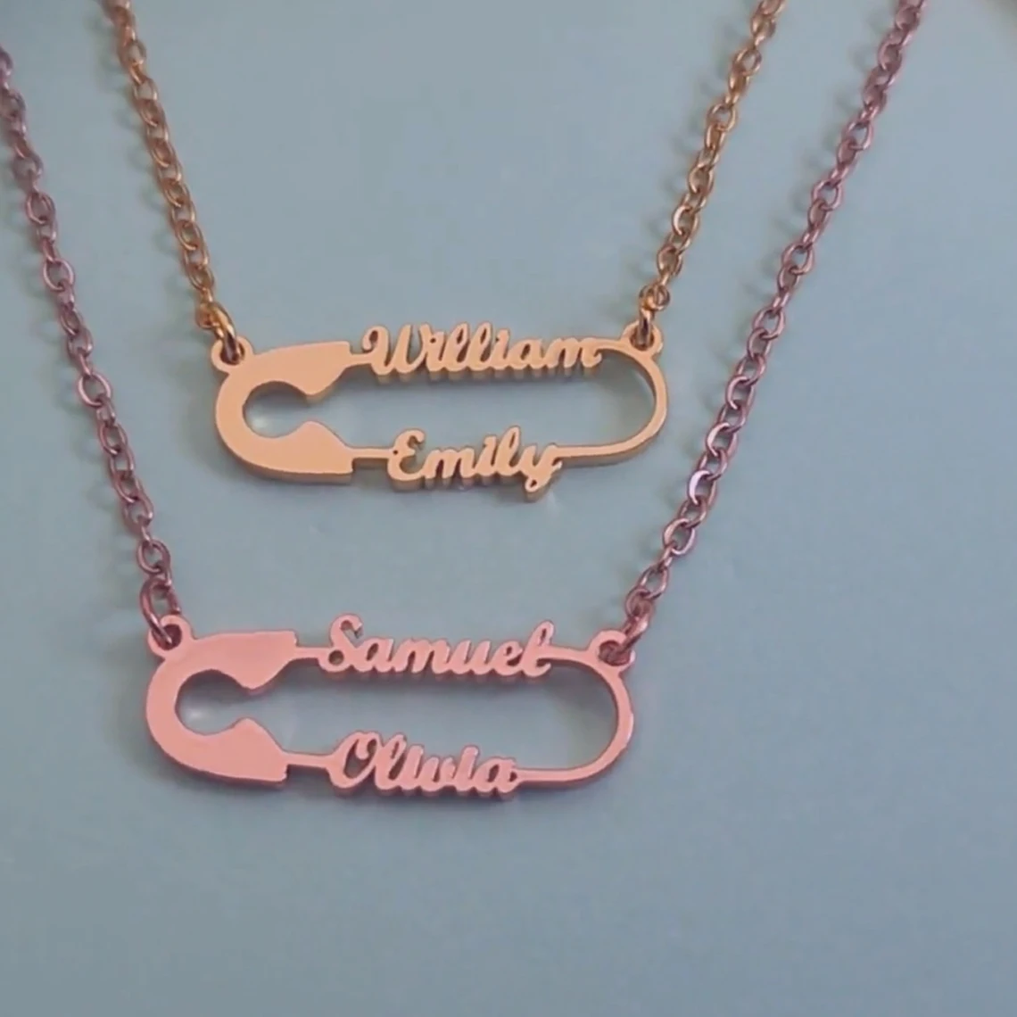 

Дизайнерское ожерелье с именем по индивидуальному заказу для женщин, персонализированная булавка из нержавеющей стали, кулон, воротник, рождественские украшения, подарок