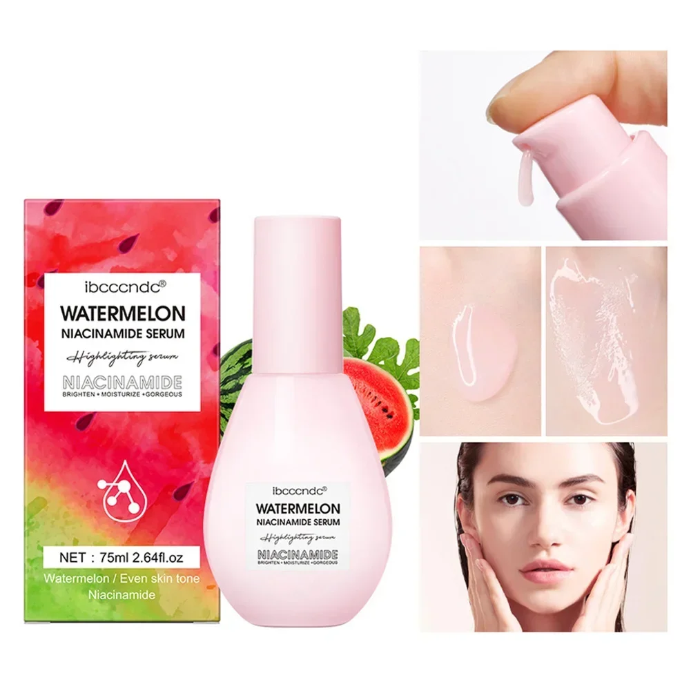 Watermelon Glow Niacinamide Dew Drops Serum Makeup Primer Cream Lightweight Facial Serum & Priming Liquid skin care products