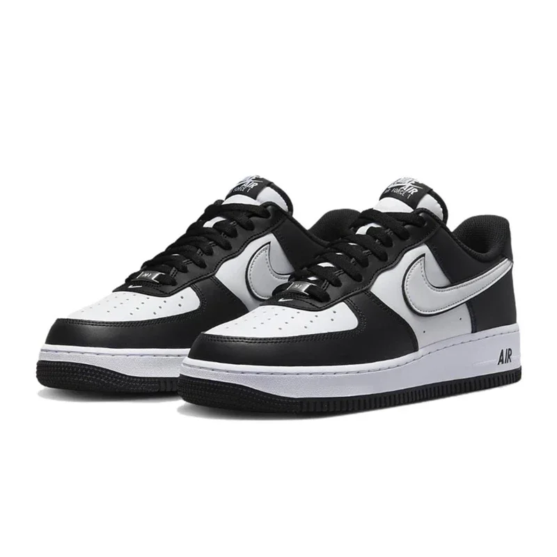 Nike-sapatos de skate para homens e mulheres, força aérea 1 07, calçados esportivos casuais, estilo panda