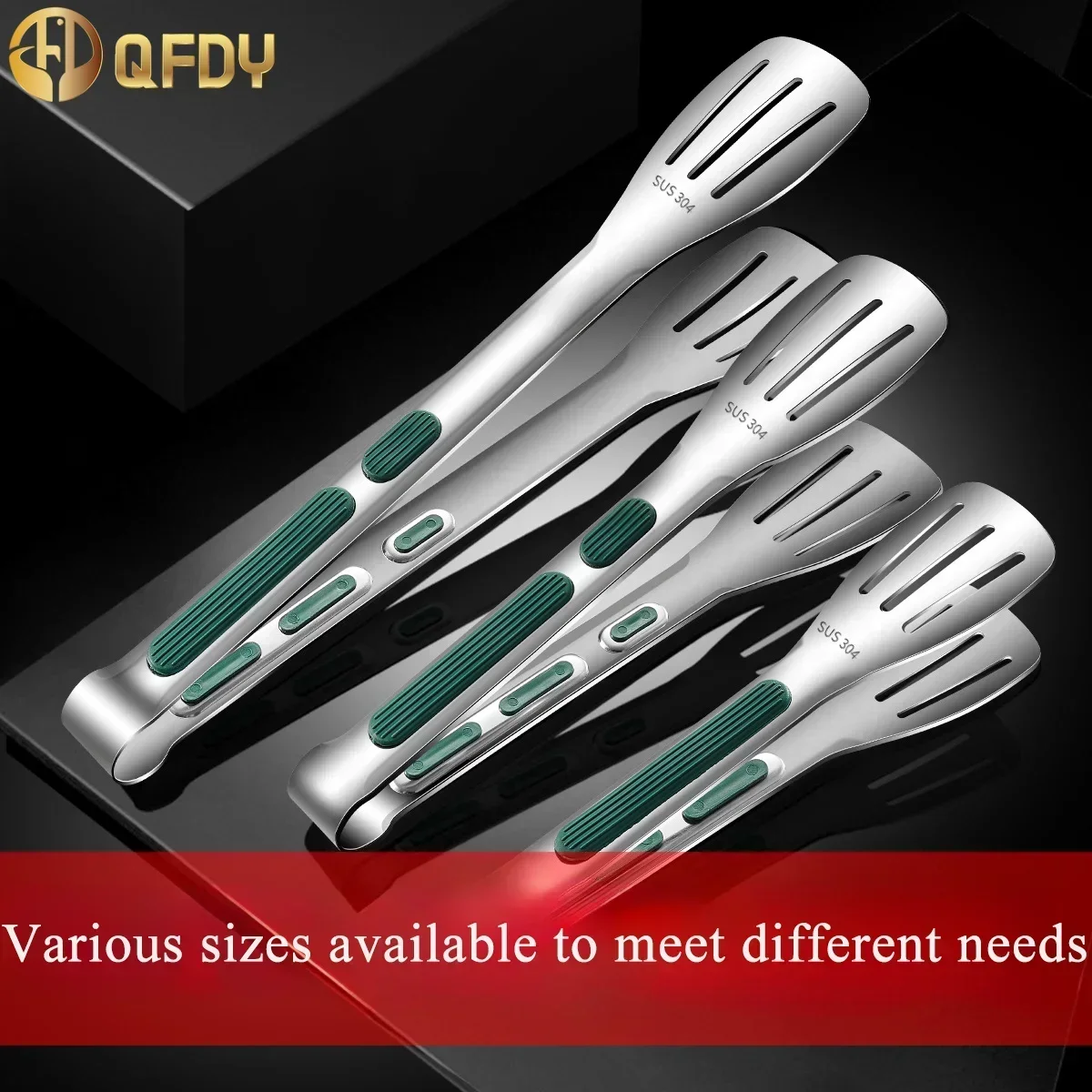 Desserts, Salads Barbecue Pastry Clamp,Anti Heat Bread Clip,Stainless Steel Kitchen Utensils, Food Tongs, Buffet Cooking Tool