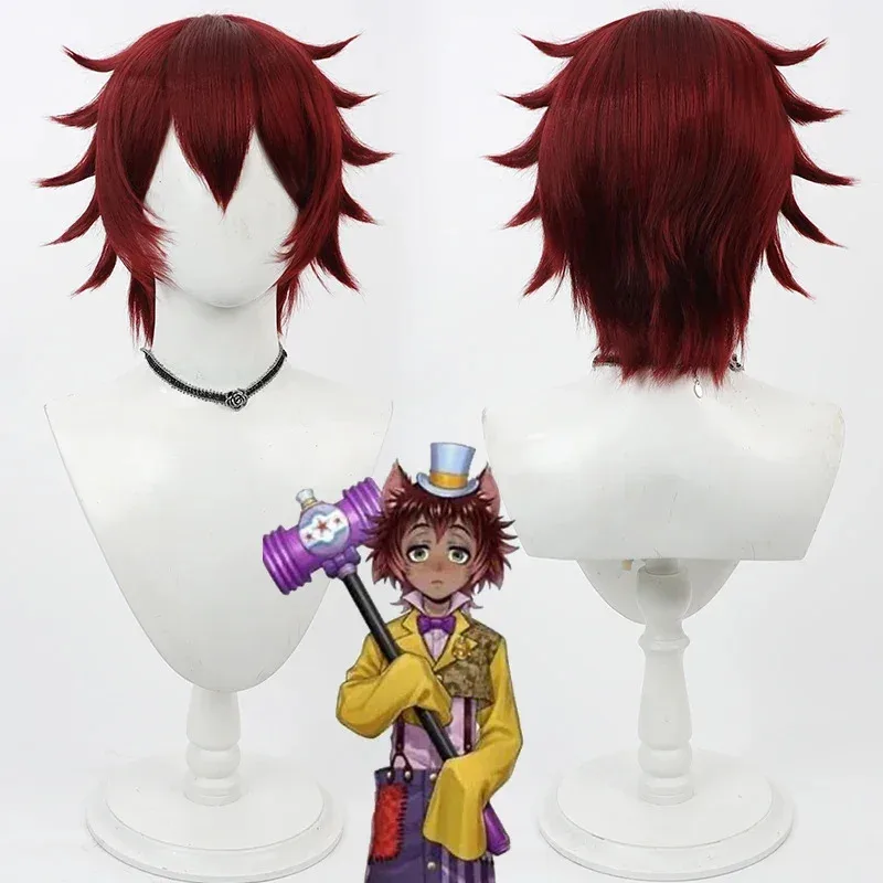 

NewTwisted Wonderland Gidel Cosplay Wig Short Heat Resistant Synthetic Hair Men Women Party Wigs2025c;5,v'8.d;