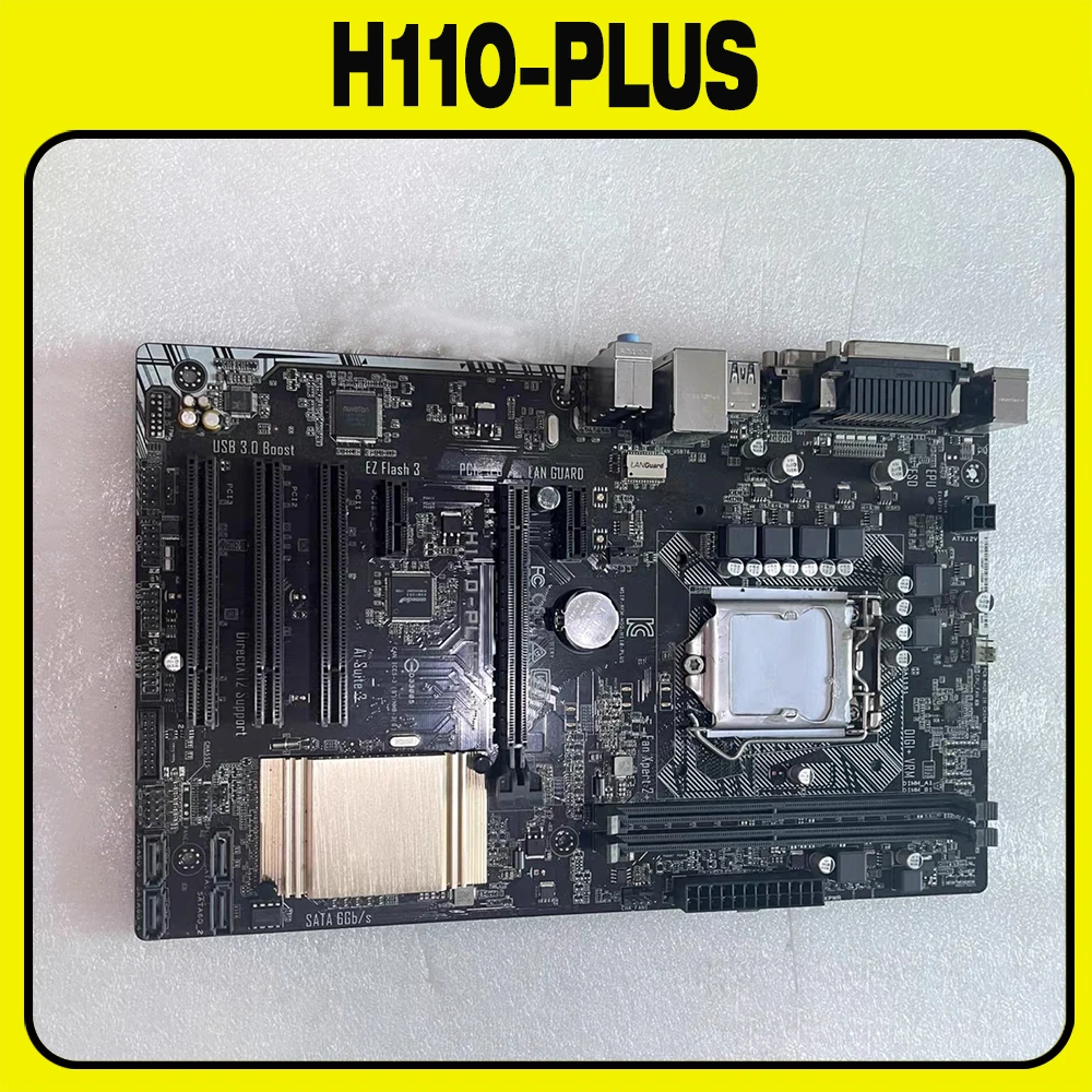 

H110-PLUS Desktopr Motherboard For ASUS H110 LGA1151 32GB DDR4 2133 MHz USB 3.0 High Quality