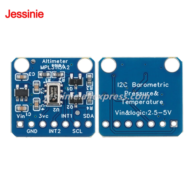 10pcs/1pc MPL3115A2 Precision Pressure Sensor Module Atmospheric Pressure Altitude Temperature MPL3115 Intelligent I2C