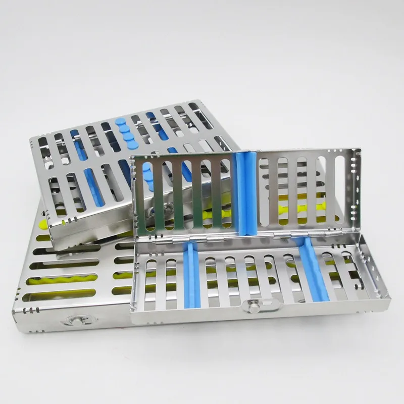 

Dental Sterilization Rack Surgical Autoclavable Sterilization Box Dental Cassette Disinfection Tray Dentist Tools