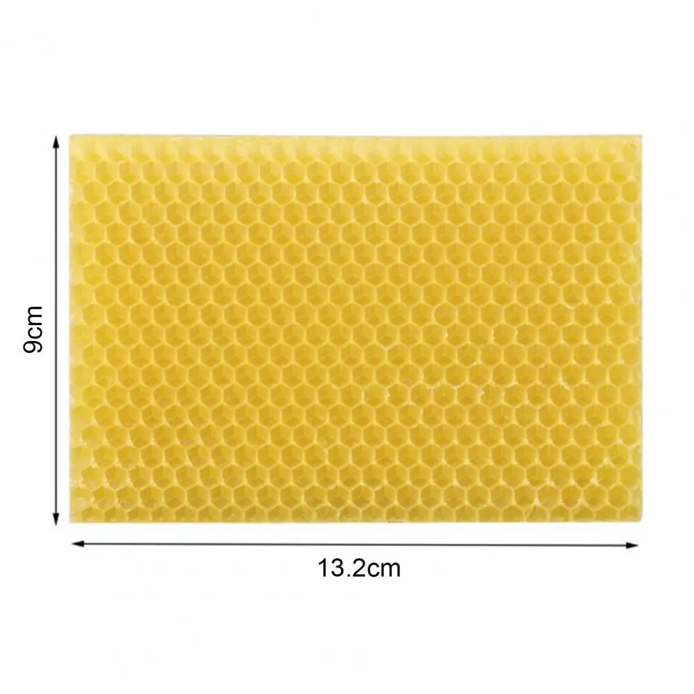 10Pcs 13*9cm Natural DIY Beeswax Sheets Eco-friendly Beekeeping Equipment Bee Comb Honey Frame Candle Making Craft DIY For Craft