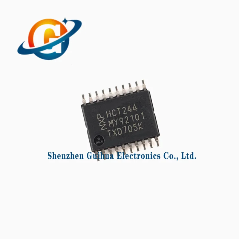 10pcs original genuine 74HCT244PW, 118 TSSOP-20 eight channel buffer/line driver; three states