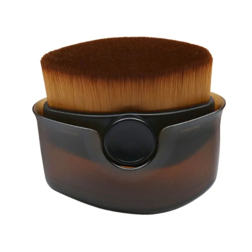 แปรงรองพื้นแบบน้ำสำหรับมืออาชีพ แปรงคอนทัวร์ขนาดใหญ่ ขนแปรงนุ่ม พร้อมฝาปิด แปรงปัดบลัชออน แปรงรองพื้นเนียนไร้รอยต่อ สำหรับผู้หญิง