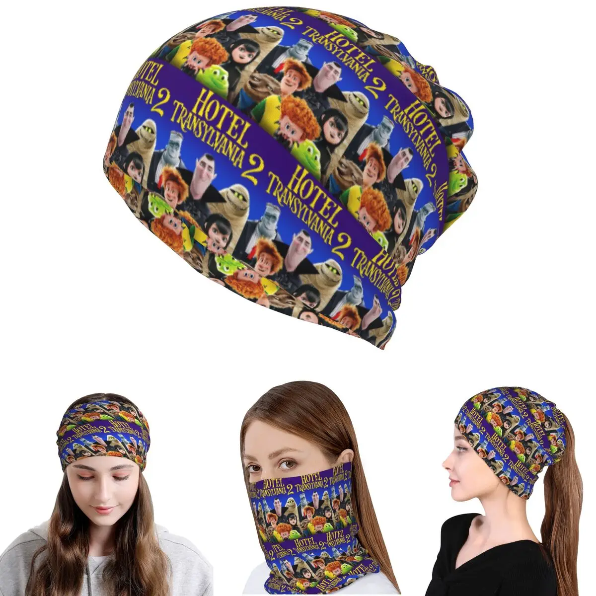 

Hotel Transylvania Bandana Neck Gaiter Mask Scarf Multi-use Headband Beanies Hat for Men Women Adult Winter