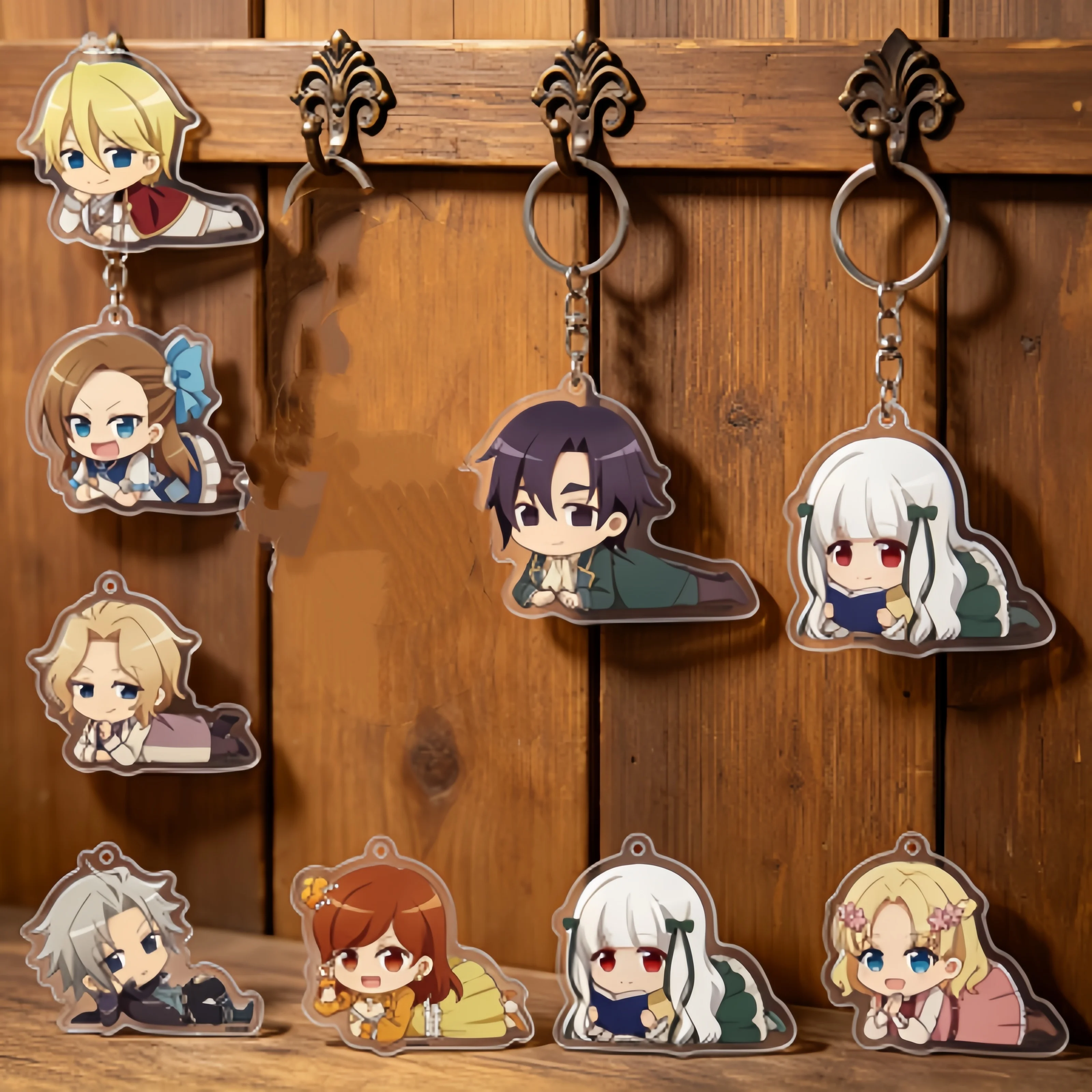 Wholesale Anime My Next Life As A Villainess Hamefura Catarina Claes Acrylic Keychain Pendant Figure Keyring Gift Bag Charm 6cm
