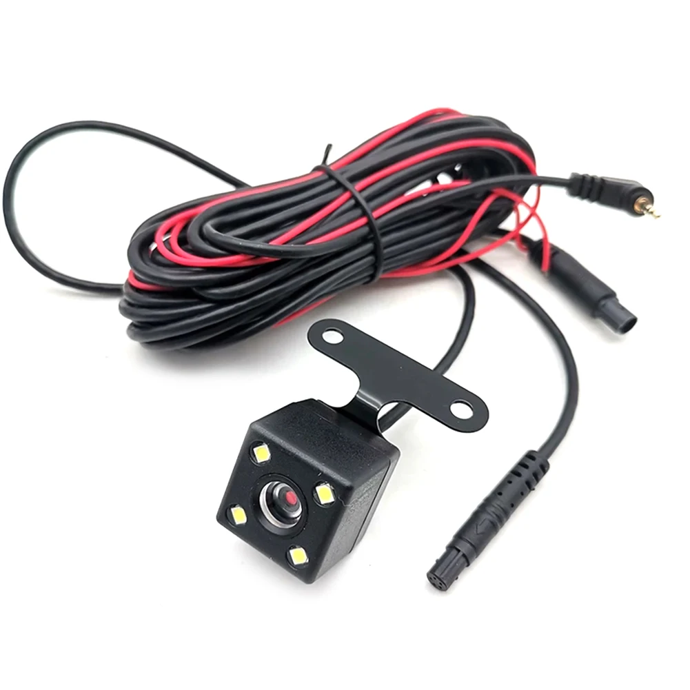 5 Pin Reverse Video Camera Night Vision HD Color Image Video Camera 4 LED Video Rear View Camera Wide Angle with Extension Cable