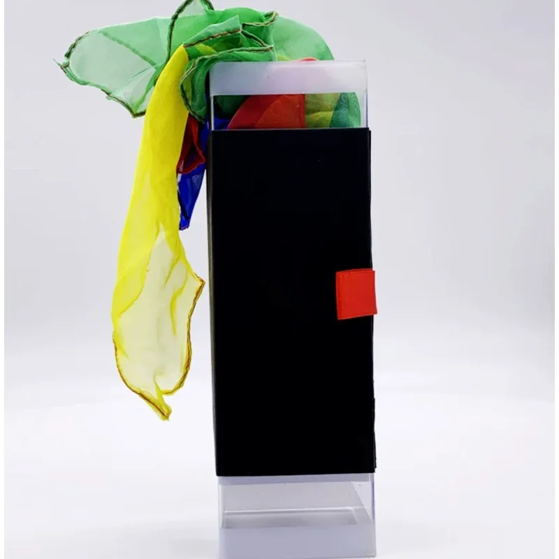 Universal Magic Production Box Transparent Color Changing Silk Scarf Stage Close Up Magic Prop Gimmicks Magic Tricks Magician