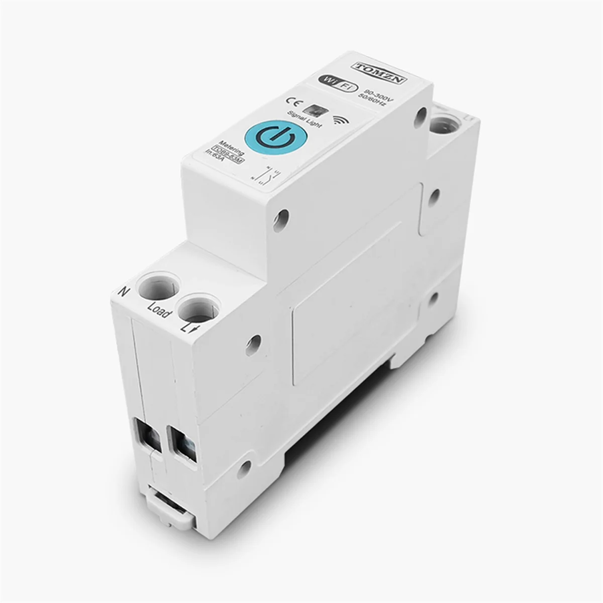 

L74A 63A 1P+N WIFI Smart Switch Energy Meter Timer Relay MCB TUYA Voltage Current Protection,TOB9-63M Metering