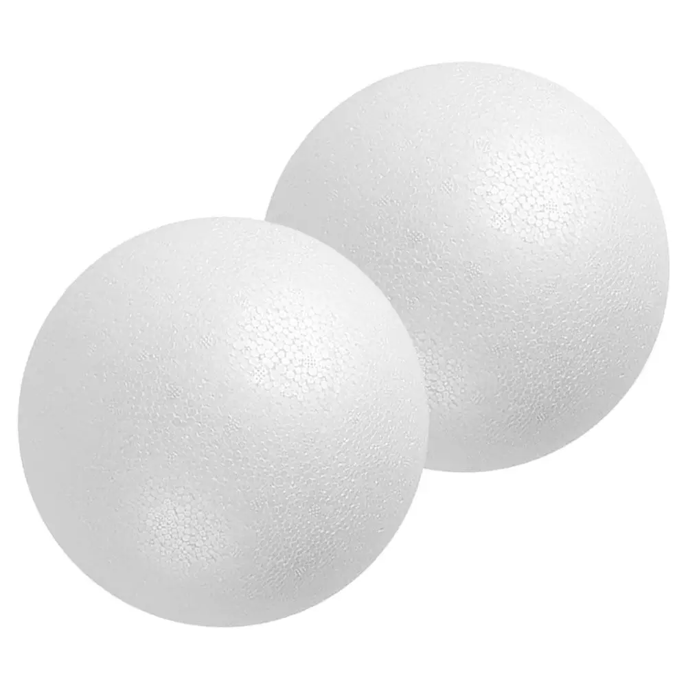 2Pcs Large White Foam Balls Round Craft Foam Spheres Lightweight Easy to Paint Pierce Decorate for Wedding Birthday Halloween view 5