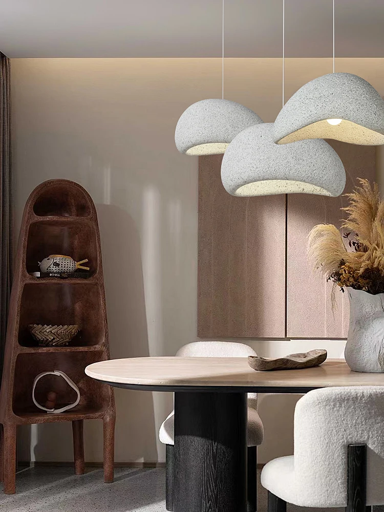 Modern Wabi Sabi style pendant lamp designer vintage restaurant bar table lamp Japanese retro homestay bedroom hanging line lamp