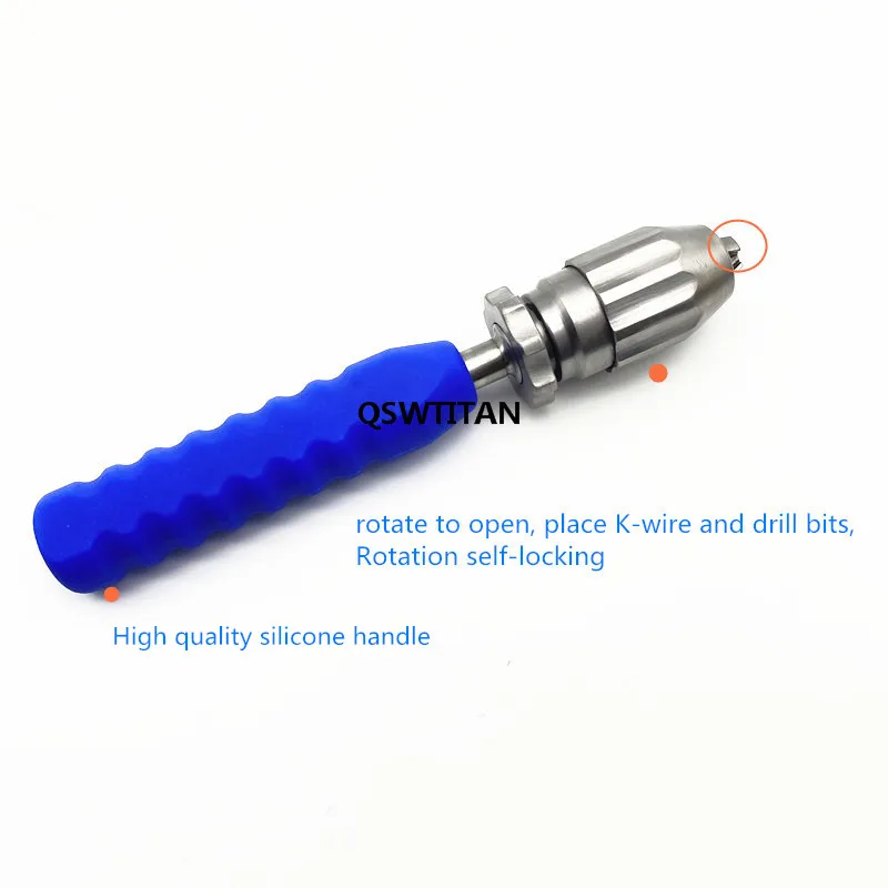 Universal hand drill Chuck handle for intramedullary pin insertion Intramedullary pin self-locking device veterinary instrument