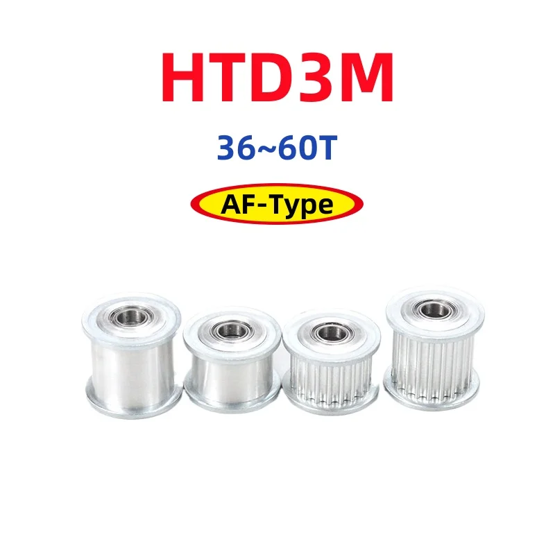 1PCS HTD3M Idler Tensioner 36~60 Teeth Bore 5/6/8/10/12/15mm With Bearing Guide Regulating Pulley For Belt Width 10/15mm