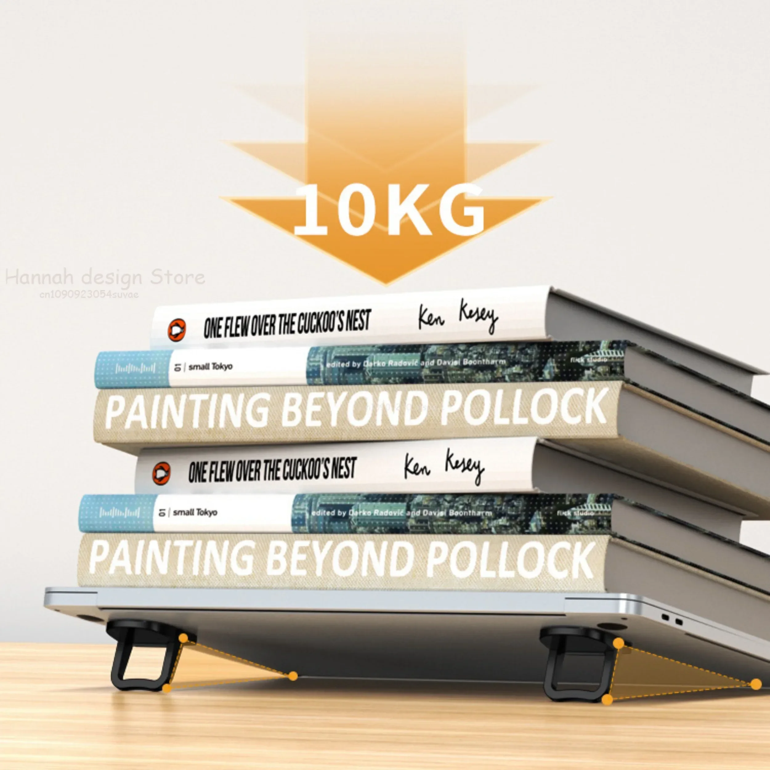 Laptop Stand Portable Cooling Bracket Game Book Support Bracket Raised Mini Invisible Bracket Keyboard Feet Lightweight