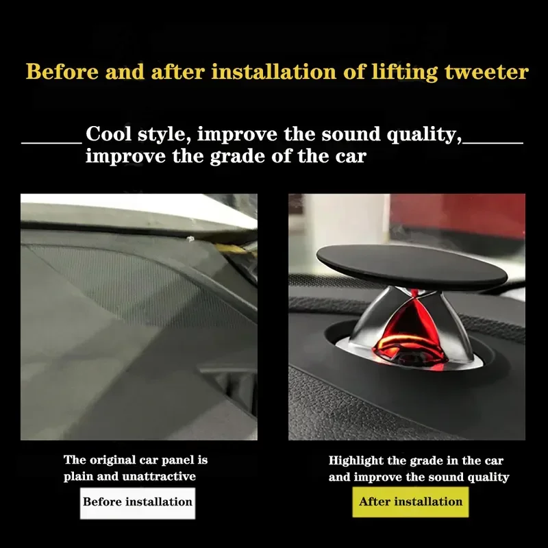 32 Color Lifting Tweeter Speaker for A4 A5 A6 A7 Q5 Q7 Q8 C7 C8 B9 Car Instrument Panel LED Electric Treble Horn Refit Part