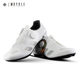 Mcycle New Arrival Sport Cycling Shoes Men Professional Riding Shoes Athletic Biking Shoes Reflective Road Bike Lock Shoes