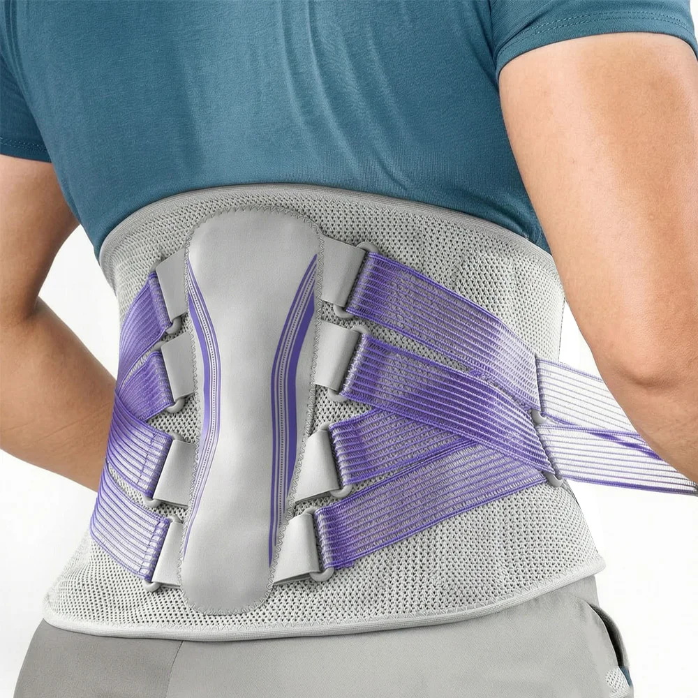Lower Back Brace For Women , Lumbar Back Support Brace | Metal Plate,Lumbar Pad, Work,Heavy Lifting,Driving,Cycling,Gym