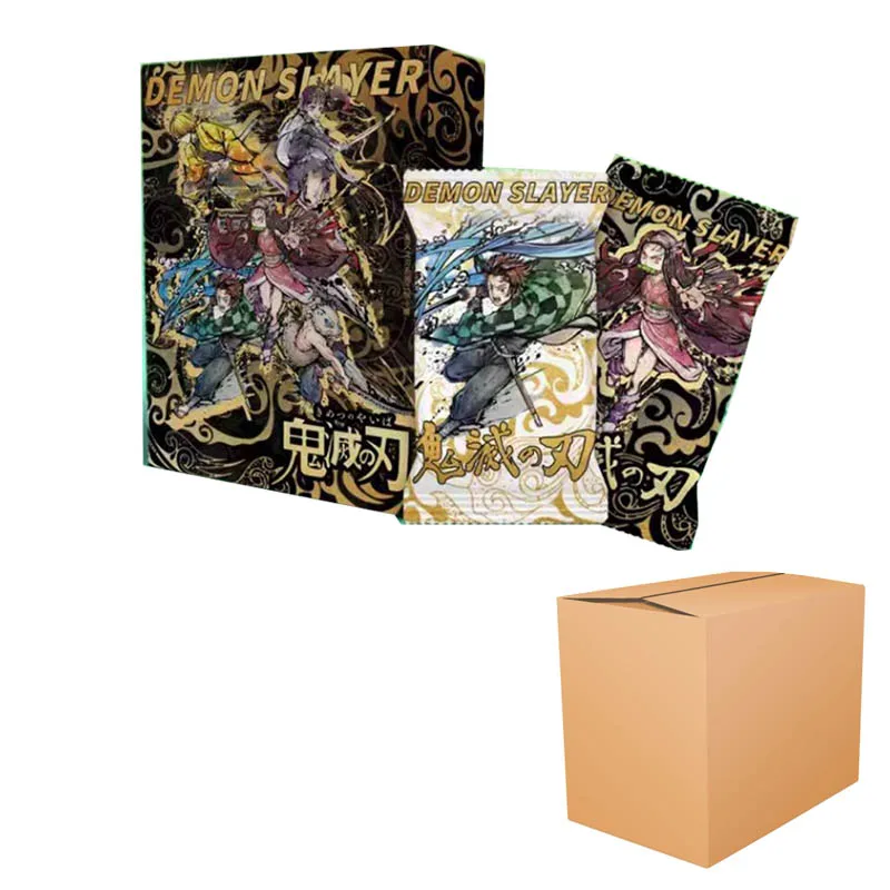 Demon Slayer Cards Booster Box, Collection Pack Case, Vente en gros, Multicouches, Cartes à jouer en trois dimensions, Jeux de fête