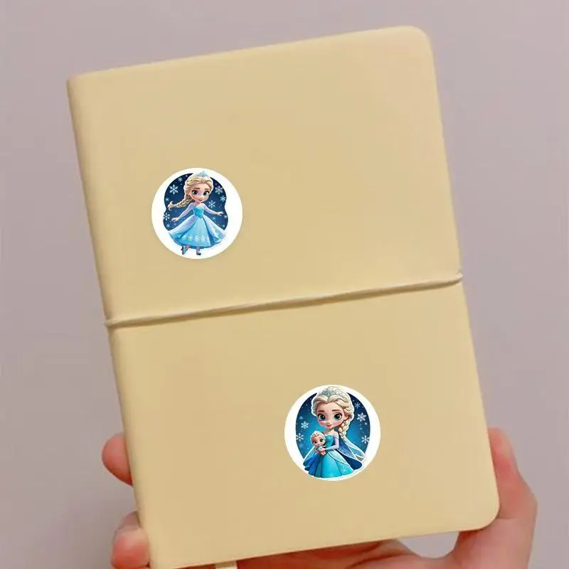 500 قطعة/لفة لطيف المجمدة ملصق الكتابة على الجدران الجمالية الزخرفية الأمتعة المحمول مذكرات كتاب الاطفال أنيمي الكرتون ملصقات لعبة