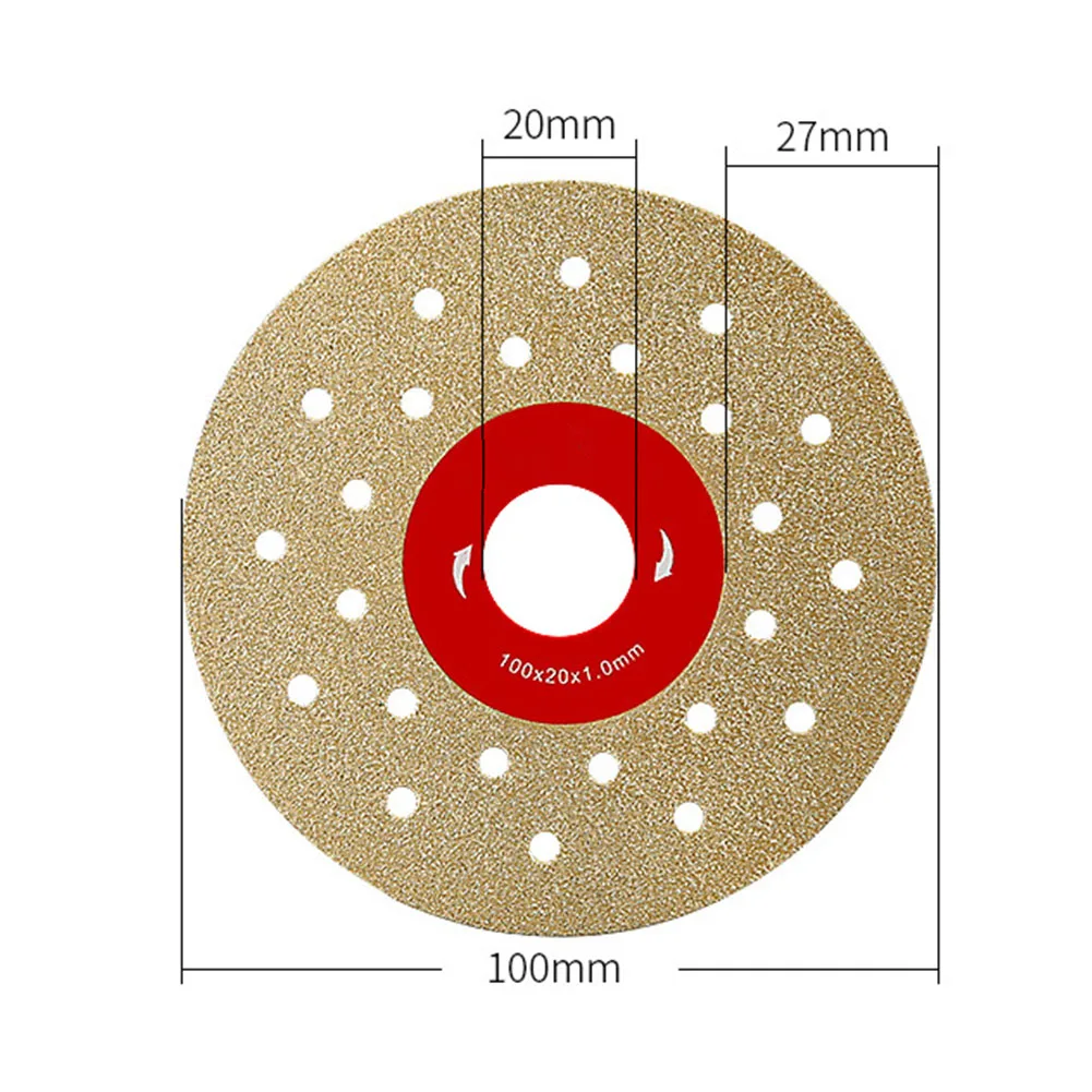 

1pcs 100mm Cutting Dics Rock Slab 1mm Saw Blade Grinding Disc Polishing Wet And Dry Emery Sand Width 27mm For Angle Grinder