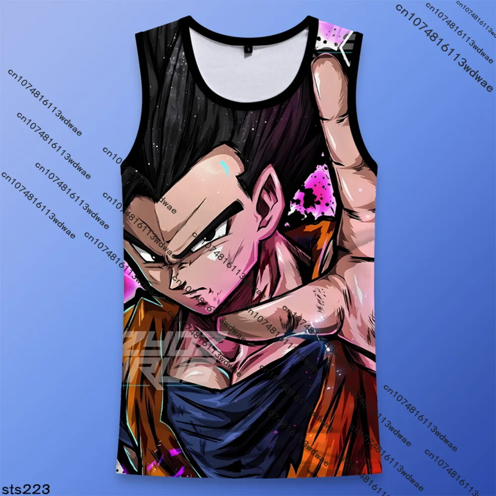 孫悟空ベジータドラゴンボールZタンクトップメンズテーマアニメ展示会特別服3Dプリントカジュアルスポーツキッズバスケットボールベスト