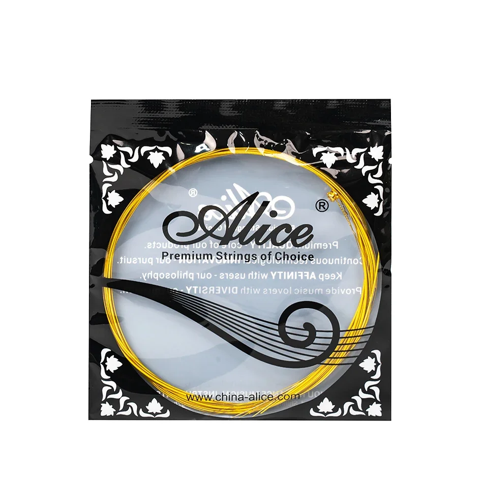 Alice AWR59J Electric Guitar Strings Set for 6 Strings Golden Coated Alloy Winding Light/Super Light Multi-layer Nano Coating