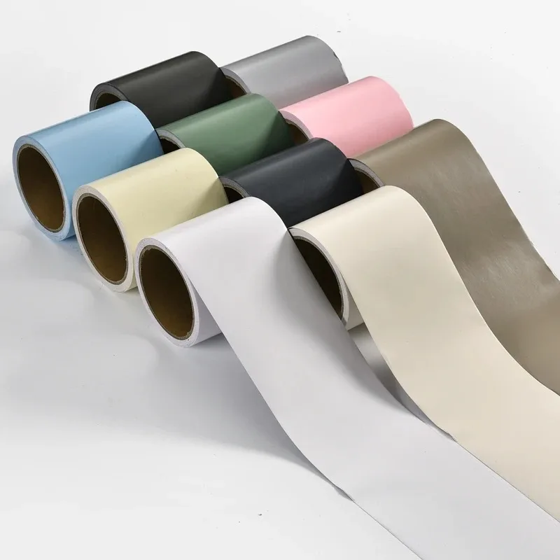 1 قطعة 5 متر/196.85 بوصة بولي كلوريد الفينيل شارات الفينيل ذاتية اللصق جدار الحدود ملصقات الخصر خط خلفية التفاف خط اللوح