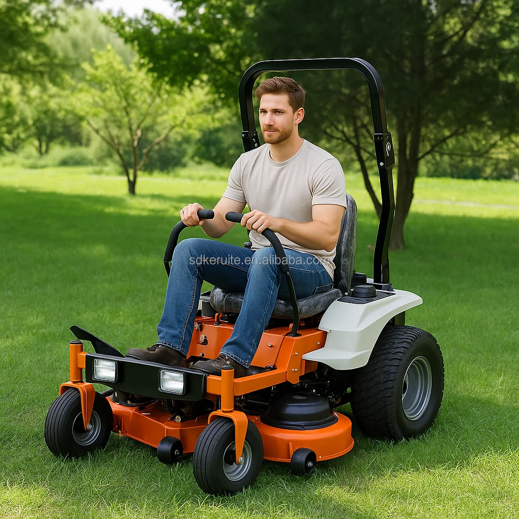 Industrial Grade 48inch 50inch 60inch Zero Turn Ride-on Lawn Mower with Twin V   Engine