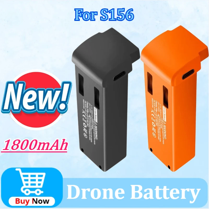 

Newly Upgraded 3.7V 1800mAh Replacement Drone Battery Fly 15min Time Replacement For S156 RC Quadcopter Battery Accessory Parts