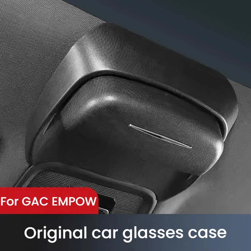 For GAC EMPOW/E8/E9 High-Quality Suede Car Glasses Case Roof Sunglasses Storage Clip Interior Modification Accessories