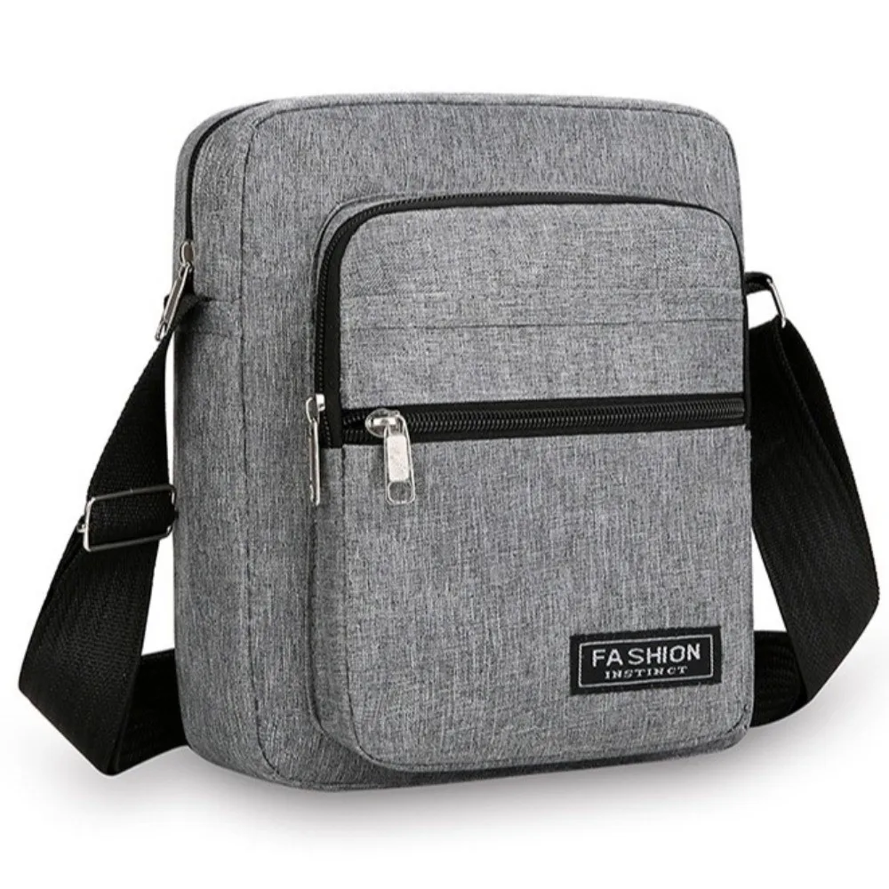 

New Large Crossbody Bag Oxford Grey Shoulder Bag Messenger Satchel Travel