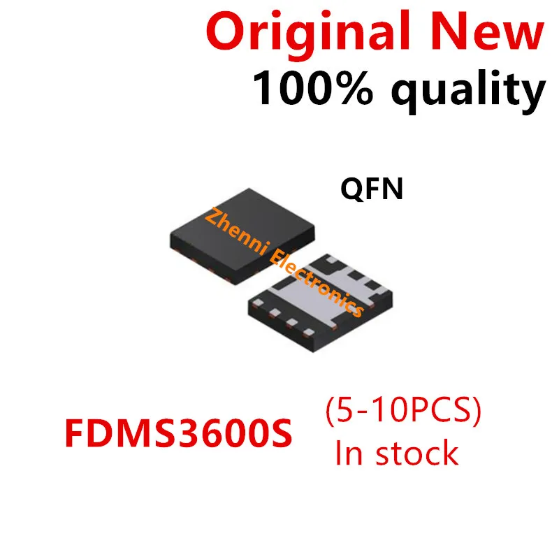 (5-10piece)100% New FDMS3600S FDMS3600 MS3600S 3600S 3600 QFN-8 Chipset