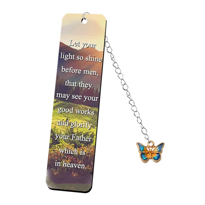 

12PCS Stainless Steel Bookmark For Booklovers Motivational Bookmark She Is Clothed With Strength