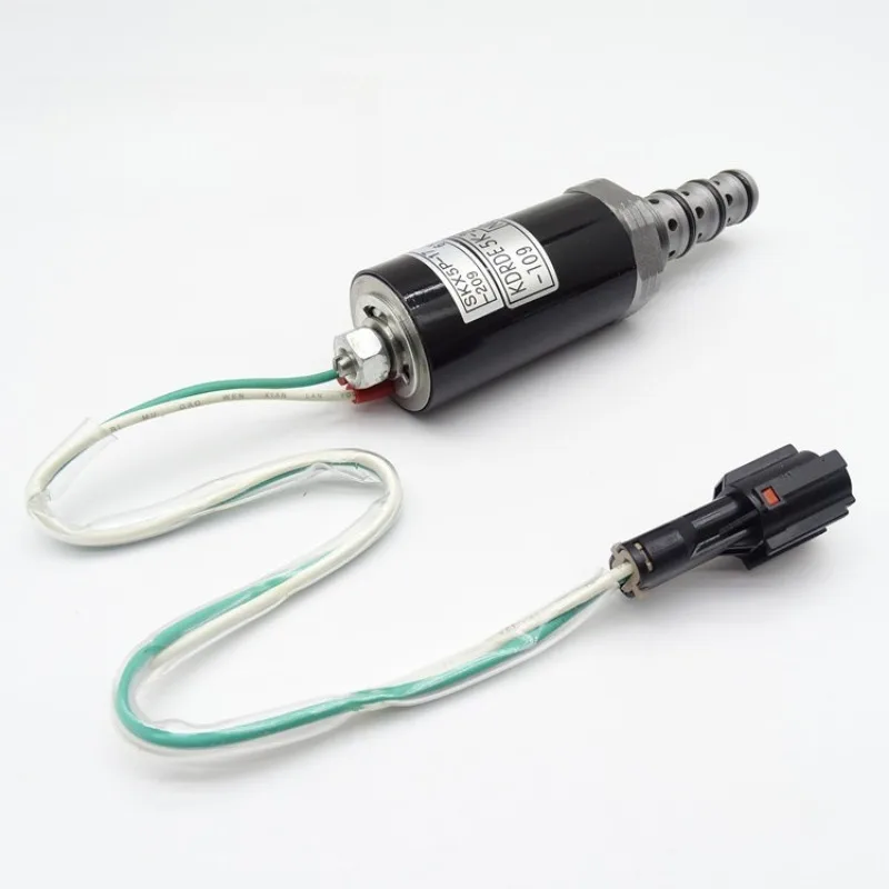 أجزاء ل KDRDE5K-20/40C04-109 مضخة هيدروليكية للحفارة صمام الملف اللولبي النسبي EC210 EC240 EC360