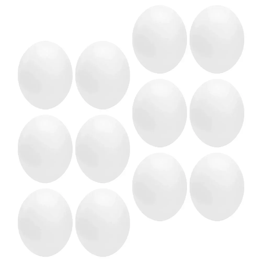 

12Pcs Realistic Fake Bird Eggs For Hatching Simulation Fake Parrots Pigeons Finches Nest Eggs Hatching Props For Cage Decoration