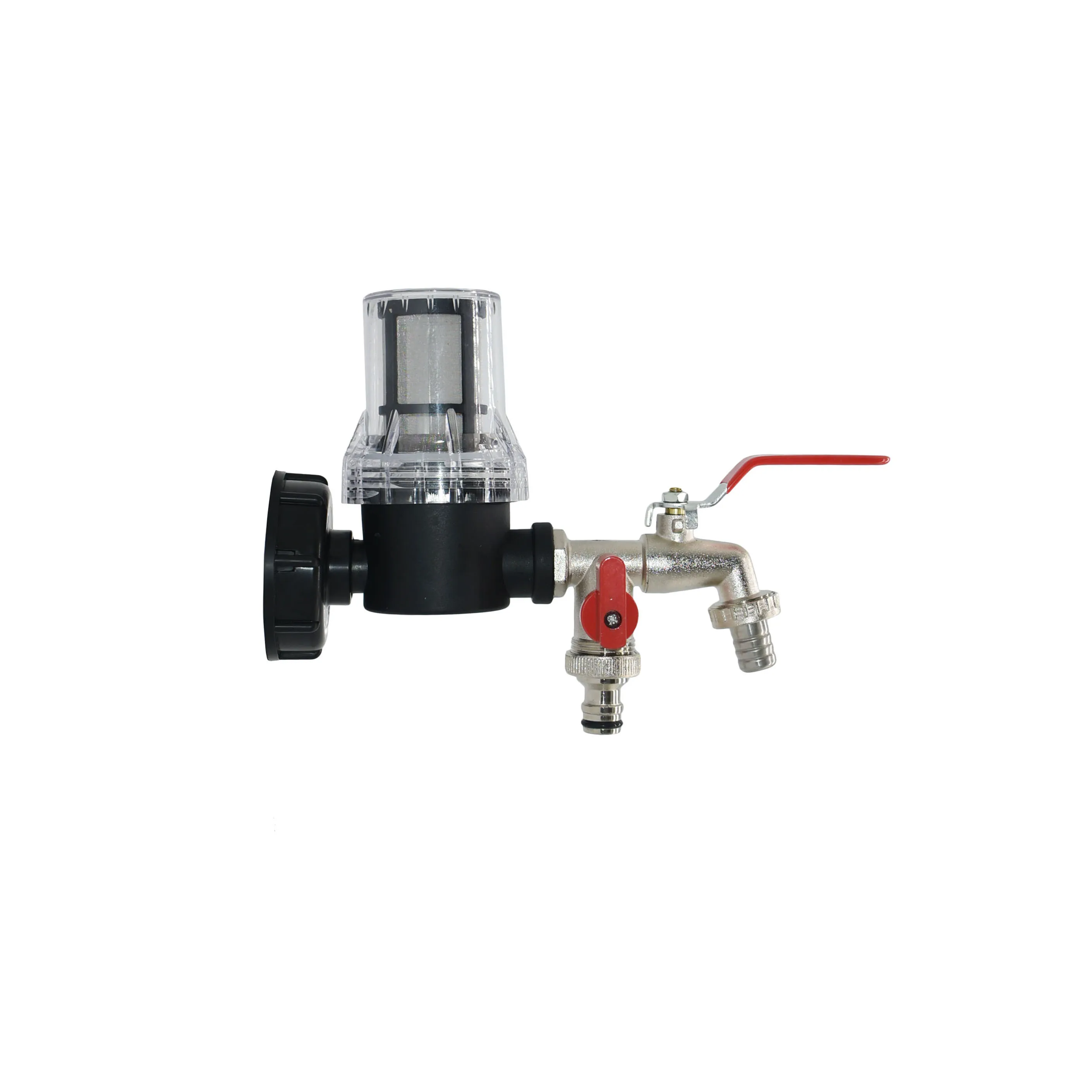 1/2 ''موضوع IBC خزان الحنفية محول S60 * 6 خيط خشن 2-Way خرطوم حديقة صنبور موصل المياه استبدال تركيب الكرة صمام