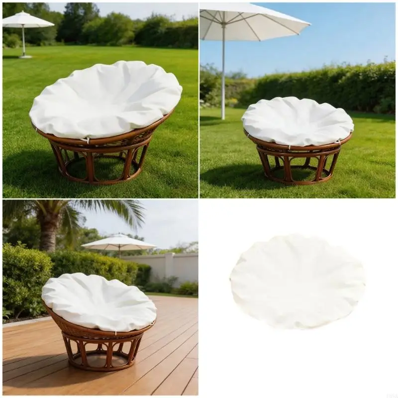Washable Double Papasan Chair Cushion Cover Waterproof And Antislip Straps Design 