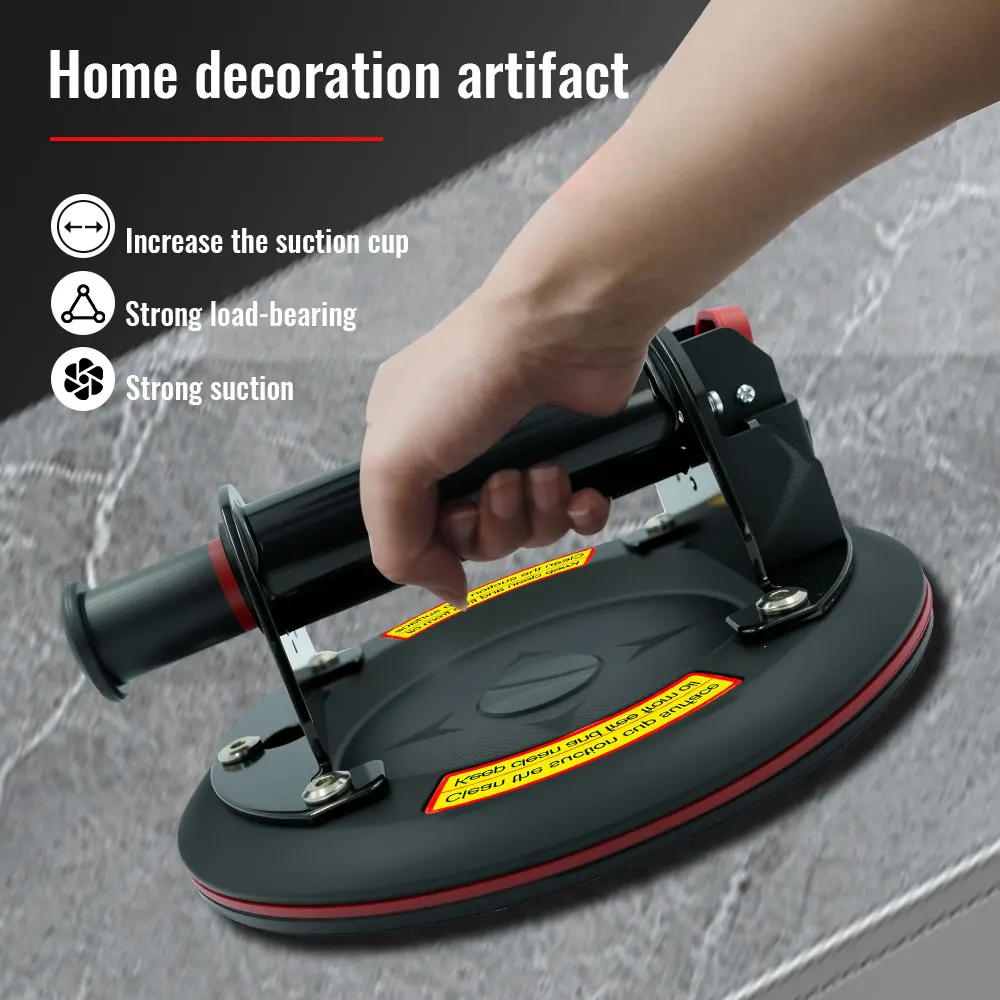 Metal handle Vacuum Suction Cup 250kg Carrying Capacity Heavy Strong Suction Puller for Tile Glass Floor Lifting Tools