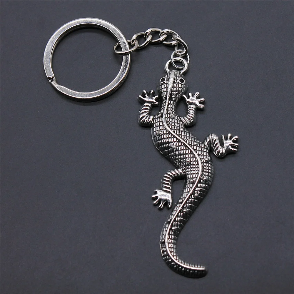 Simple gecko lizard pendant keychain pendant gift