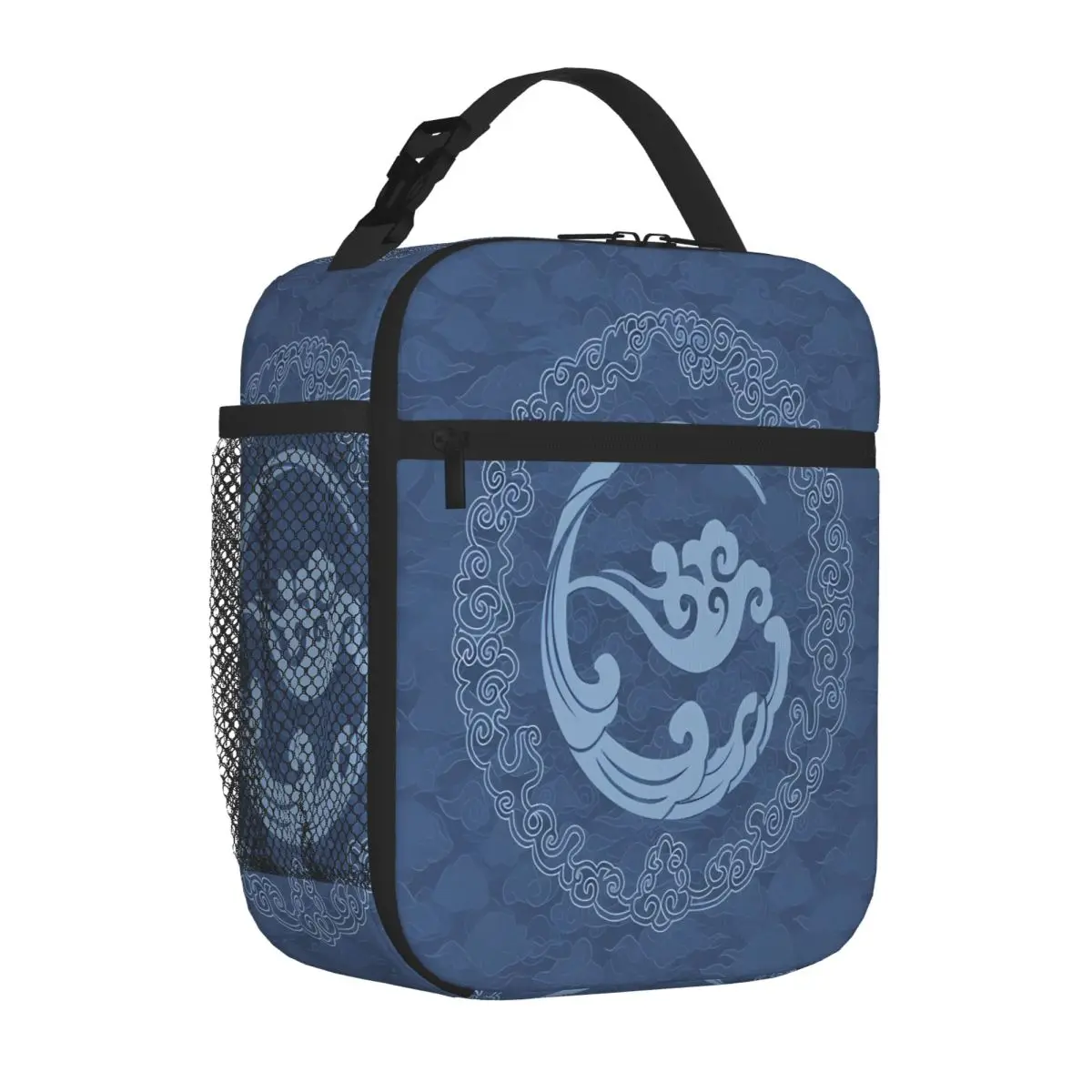 Bestselling The Untamed Gusu Lan Sect Quilted Lunch Tote Cycling Trip Nylon Lunch Bag