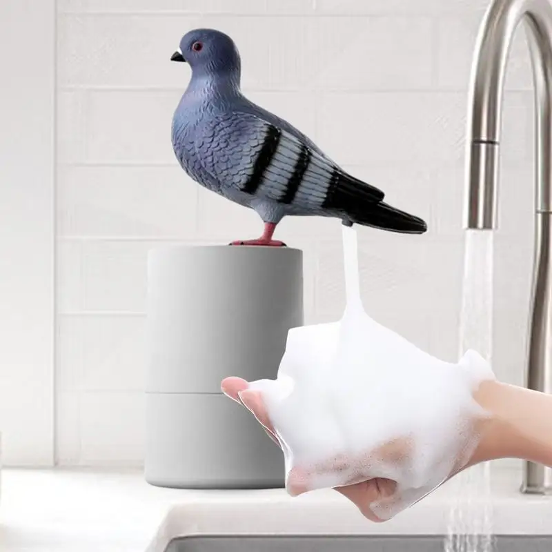 Pigeons Shape Soap Dispenser Automatic Induction Foam Hand Washer Dispenser Touchless Soap Dispenser Smart Hand Soap Pumps