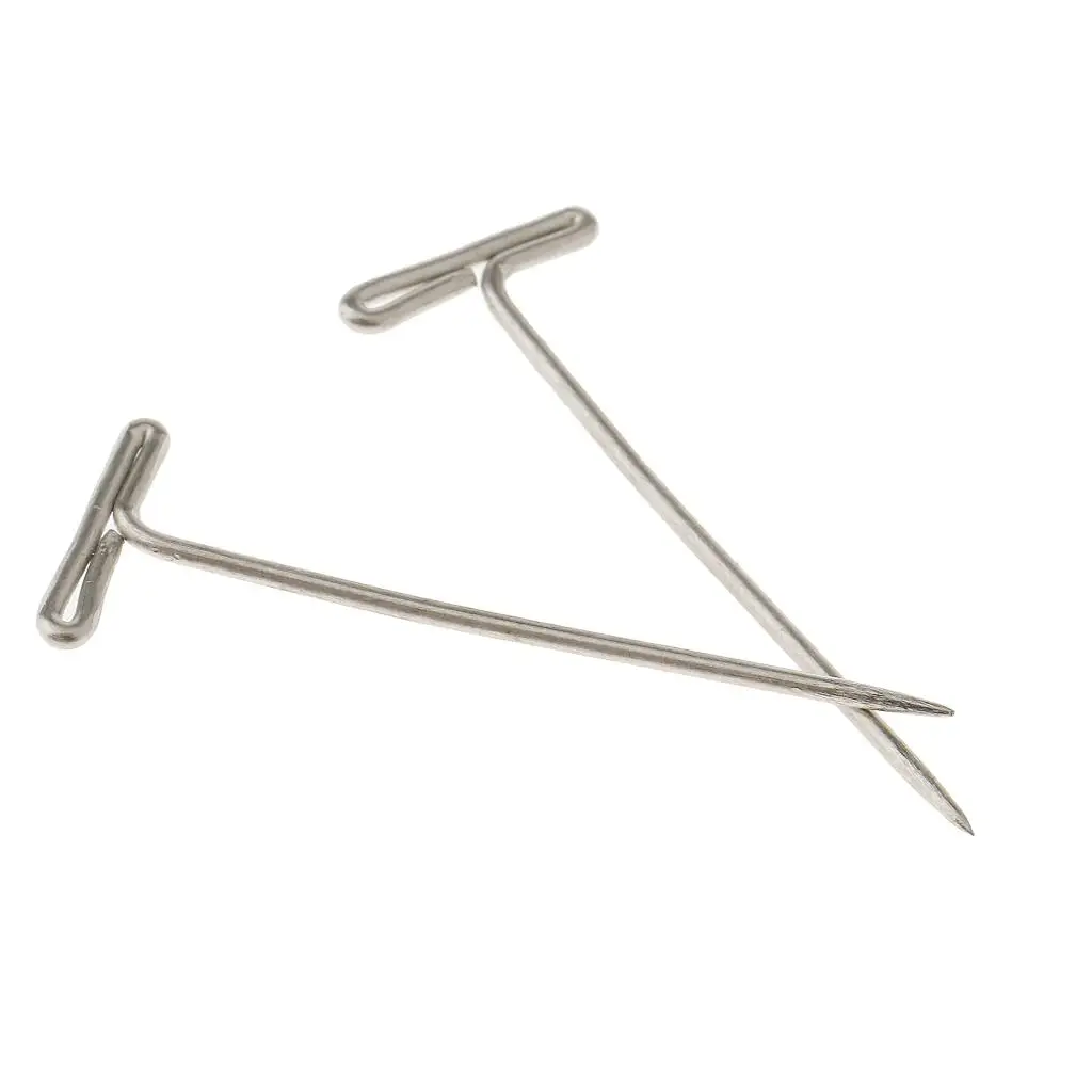Sewing Pins Organizer T Shape Stainless Steel DIY Accessories for Knitting Jewelry and Wigs